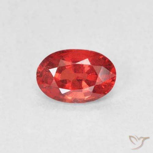 0.66ct Naturel Rouge écarlate Saphir, ovale, VVS-VS