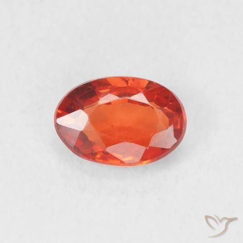 0.70ct Naturel Orange rougeâtre Saphir, ovale, VVS-VS