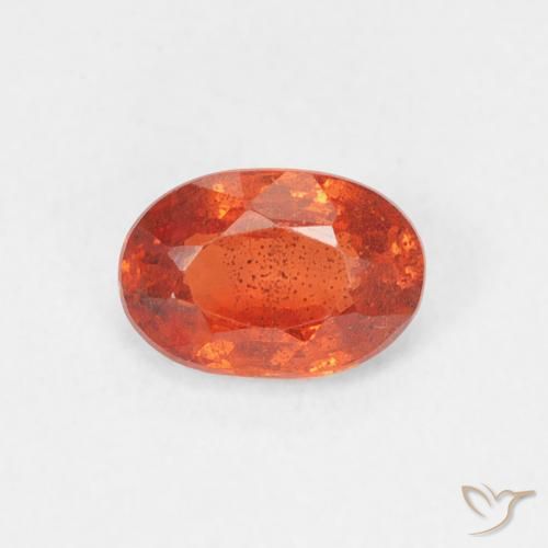 0.70ct Naturel Orange feu Saphir, ovale, VS