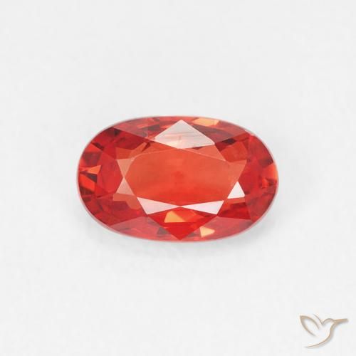 0.61ct Naturel Rouge cramoisi vif Saphir, ovale, VS
