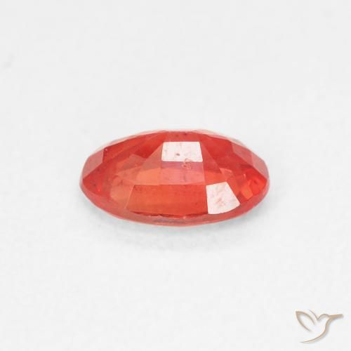 Saphir Rouge moyen naturelle ovale, 0.54 ct, VS