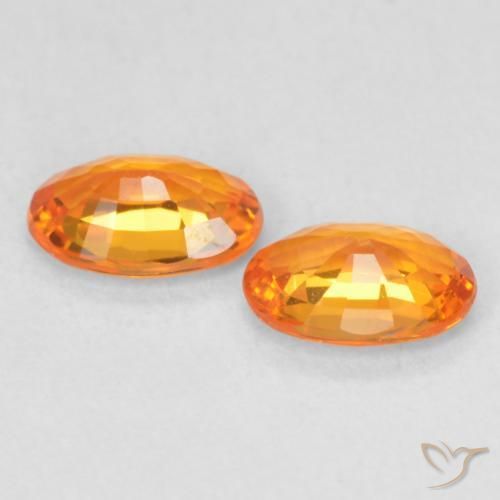 Shop natural 1.12ct Orange vif Saphir gems, ovale, from Tanzanie at GemSelect. In stock, global shipping!