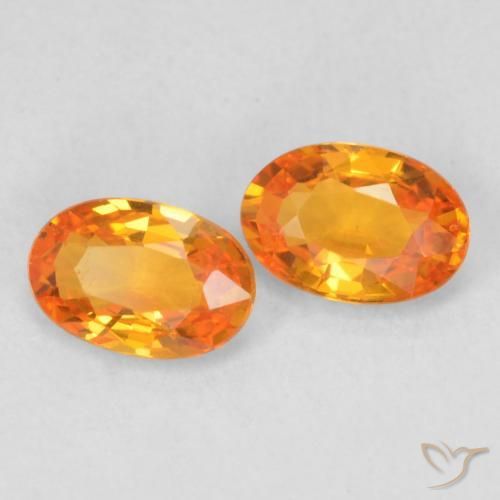 Shop natural 1.08ct Orange vif Saphir gems, ovale, from Tanzanie at GemSelect. In stock, global shipping!