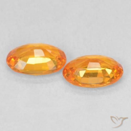 Shop natural 1.08ct Orange vif Saphir gems, ovale, from Tanzanie at GemSelect. In stock, global shipping!