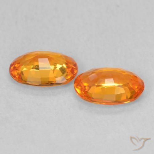 Shop natural 1.04ct Orange vif Saphir gems, ovale, from Tanzanie at GemSelect. In stock, global shipping!
