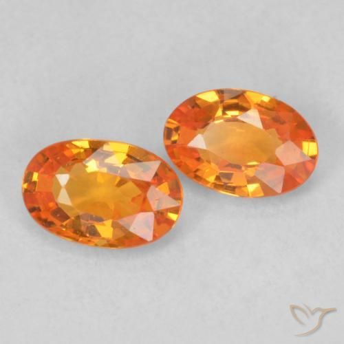 Shop natural 1.07ct Orange vif Saphir gems, ovale, from Tanzanie at GemSelect. In stock, global shipping!
