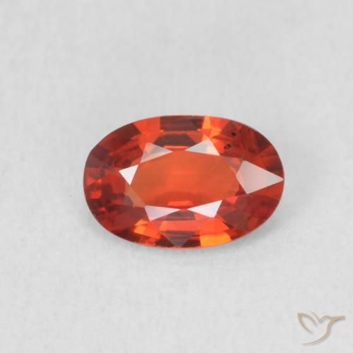0.52ct Naturel Rouge moyen Saphir, ovale, VVS-VS