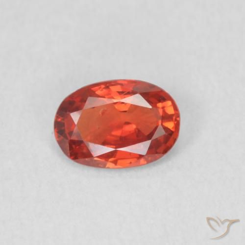 0.48ct Naturel Rouge moyen Saphir, ovale, VS