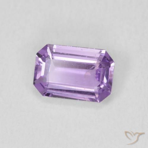 Saphir Violet rosâtre léger naturelle Octogone / coupe Émeraude, 0.68 ct, VS