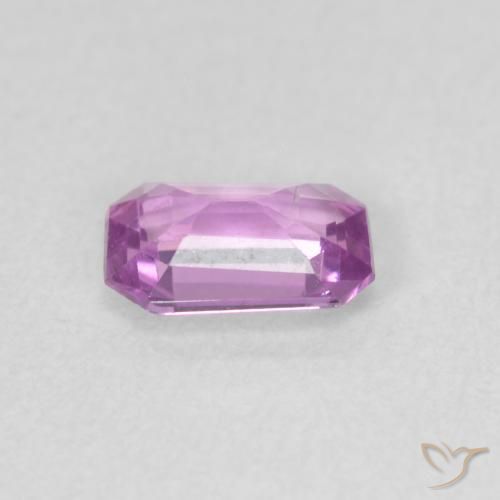 Saphir Pourpre rosâtre intense naturelle Octogone / coupe Émeraude, 0.59 ct, VVS
