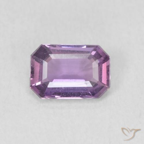 0.65ct Naturel Pourpre moyen Saphir, Taille émeraude, VVS-VS