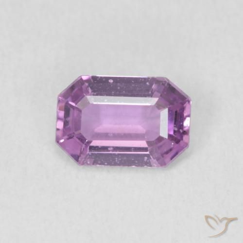 0.57ct Naturel Pourpre moyen Saphir, Taille émeraude, VVS-VS