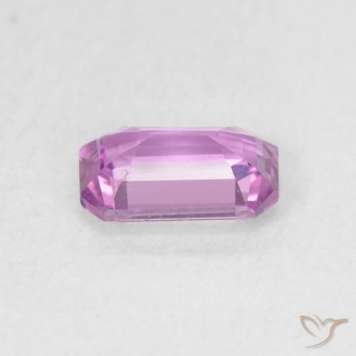 Saphir Pourpre-rose naturelle Octogone / coupe Émeraude, 0.66 ct, VVS