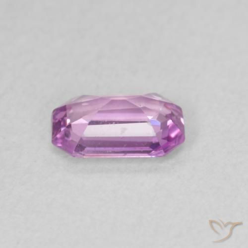 Saphir Pourpre rosâtre moyen naturelle Octogone / coupe Émeraude, 0.53 ct, VS