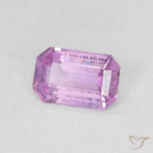 Saphir Pourpre lilas naturelle Octogone / coupe Émeraude, 0.60 ct, VVS-VS