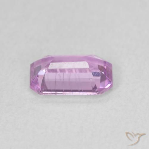 Saphir Pourpre lilas naturelle Octogone / coupe Émeraude, 0.60 ct, VVS-VS