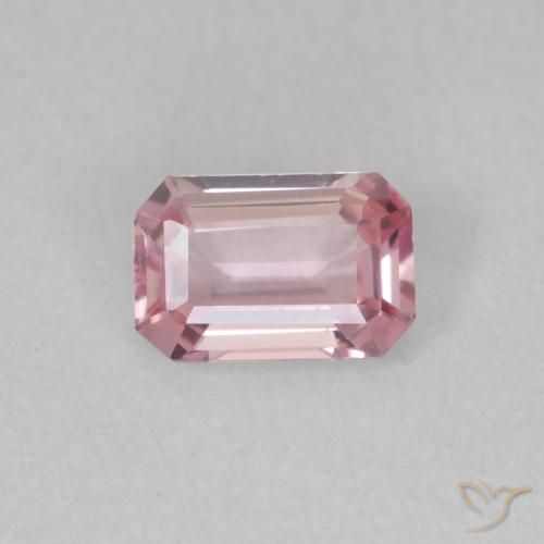 0.66ct Naturel Ton rose bubblegum Saphir, Taille émeraude, VVS