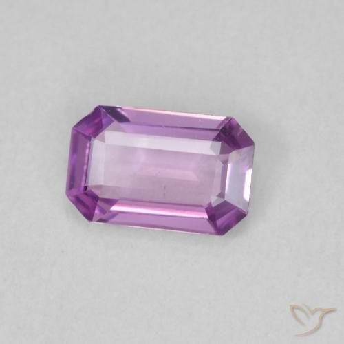 Saphir Violet clair naturelle Octogone / coupe Émeraude, 0.57 ct, VVS-VS