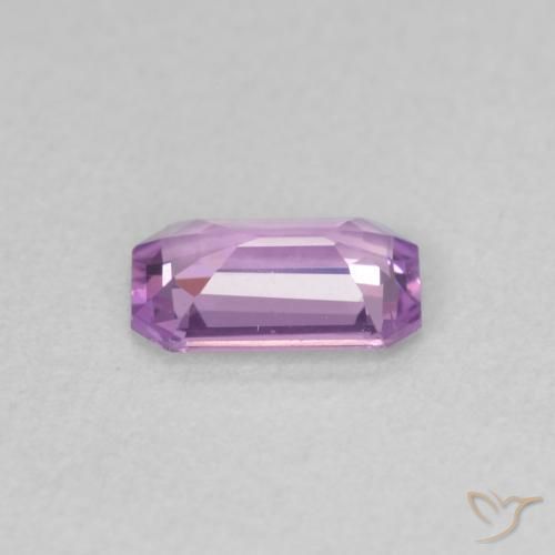 Saphir Violet clair naturelle Octogone / coupe Émeraude, 0.57 ct, VVS-VS