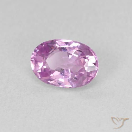 Saphir Medium Light-Purple naturelle ovale, 0.73 ct, VVS