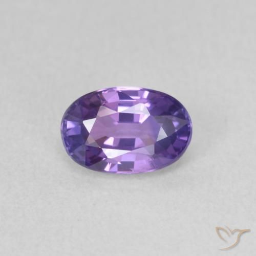 0.70ct Naturel Violet moyen Saphir, ovale, VVS