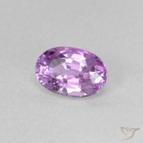 Saphir Pourpre électrique naturelle ovale, 0.76 ct, VS