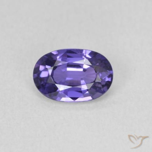 0.65ct Naturel Violet foncé Saphir, ovale, VVS