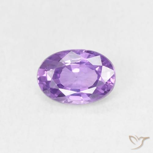0.58ct Naturel Violet rose moyen Saphir, ovale, VS