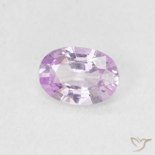 Saphir Rose royal très clair naturelle ovale, 0.54 ct, VVS