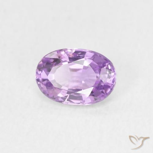 Saphir Pourpre électrique naturelle ovale, 0.64 ct, VVS