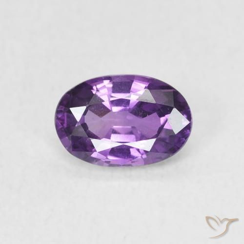 0.67ct Naturel Violet intense Saphir, ovale, VVS