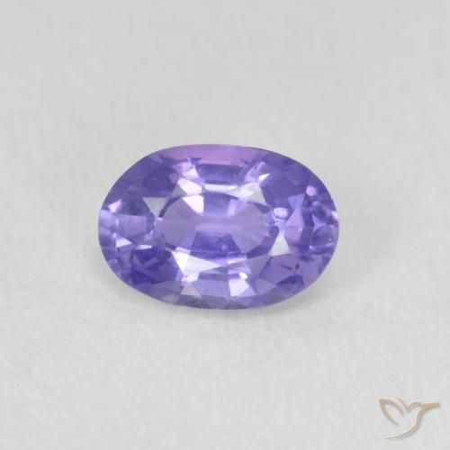 0.52ct Naturel Violet foncé Saphir, ovale, VVS-VS