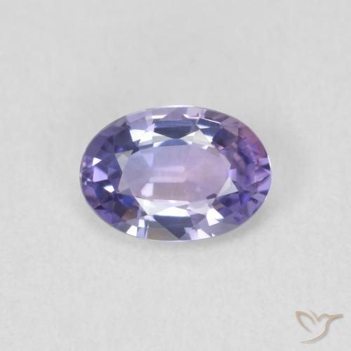 0.56ct Naturel Violet moyen Saphir, ovale, VVS-VS, Photo A