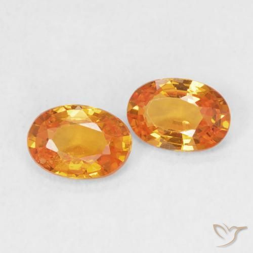 Shop natural 0.98ct Orange moyen Saphir gems, ovale, from Tanzanie at GemSelect. In stock, global shipping!