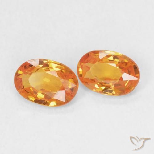 Shop natural 1.17ct Orange vif Saphir gems, ovale, from Tanzanie at GemSelect. In stock, global shipping!
