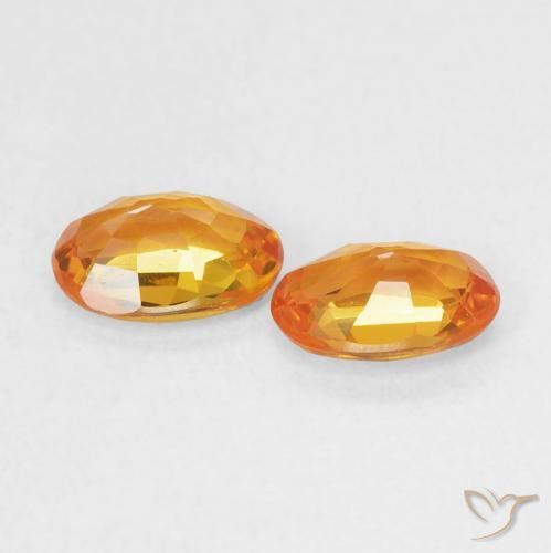 Shop natural 1.17ct Orange vif Saphir gems, ovale, from Tanzanie at GemSelect. In stock, global shipping!