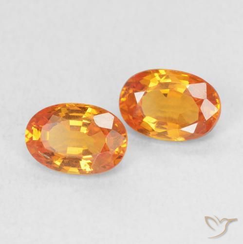 Shop natural 1.29ct Orange vif Saphir gems, ovale, from Tanzanie at GemSelect. In stock, global shipping!