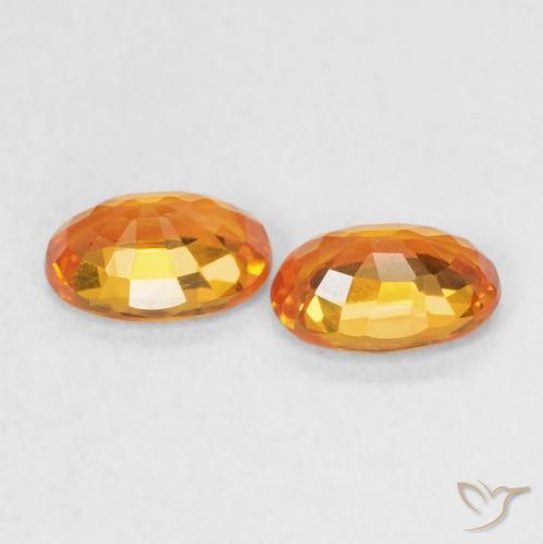 Shop natural 1.29ct Orange vif Saphir gems, ovale, from Tanzanie at GemSelect. In stock, global shipping!