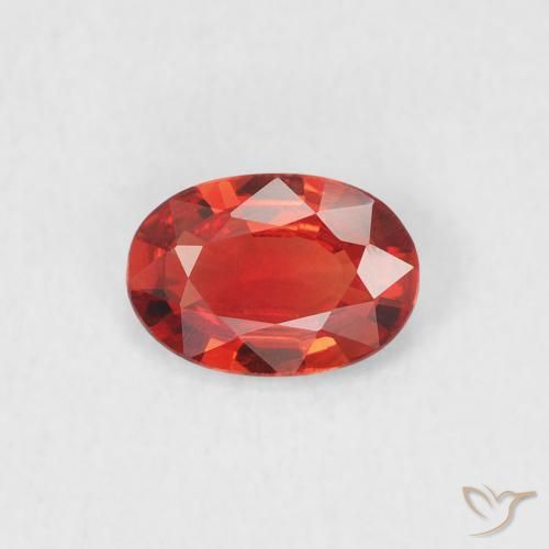 0.43ct Naturel Rouge vif Saphir, ovale, VVS