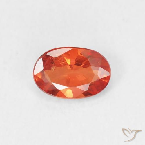 0.55ct Naturel Orange chaud Saphir, ovale, VS