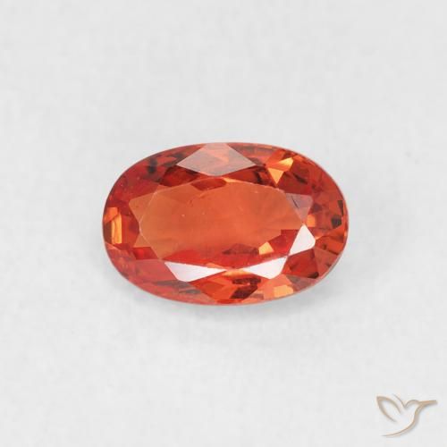 0.68ct Naturel Orange chaud Saphir, ovale, VS