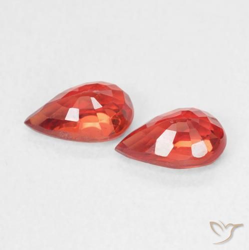 Shop natural 1.06ct Rouge feu Saphir gems, En forme de poire, from Tanzanie at GemSelect. In stock, global shipping!