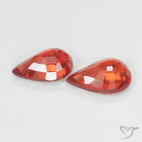 Shop natural 0.99ct Rouge intense Saphir gems, En forme de poire, from Tanzanie at GemSelect. In stock, global shipping!