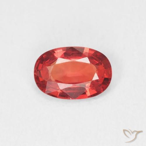 0.53ct Naturel Rouge intense Saphir, ovale, VVS