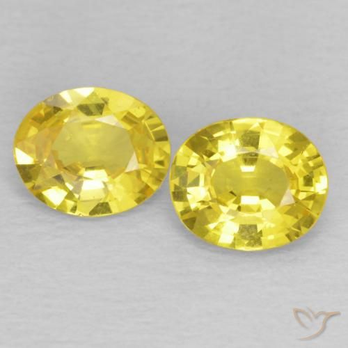 1.23ctw Naturel Jaune cybernétique Saphir, ovale, VS