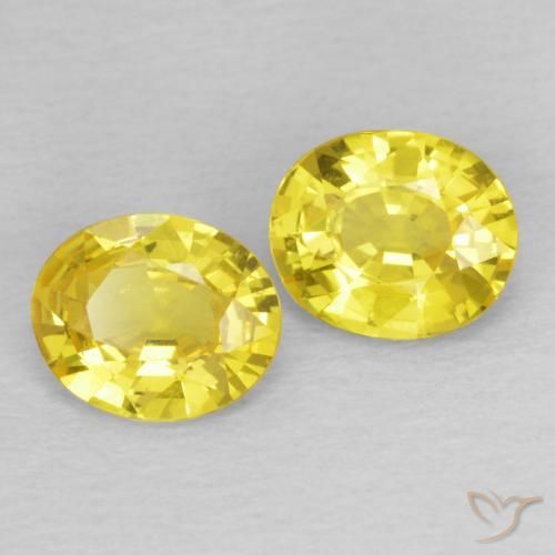 Shop natural 1.23ct Jaune cybernétique Saphir gems, ovale, from Tanzanie at GemSelect. In stock, global shipping!