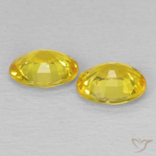 Shop natural 1.23ct Jaune cybernétique Saphir gems, ovale, from Tanzanie at GemSelect. In stock, global shipping!