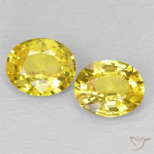Shop natural 1.33ct Jaune cybernétique Saphir gems, ovale, from Tanzanie at GemSelect. In stock, global shipping!