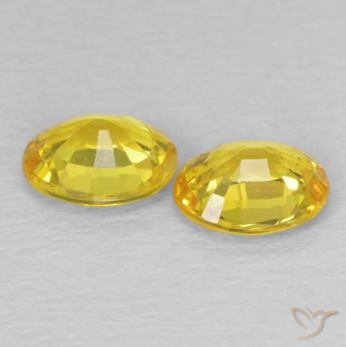 Shop natural 1.33ct Jaune cybernétique Saphir gems, ovale, from Tanzanie at GemSelect. In stock, global shipping!
