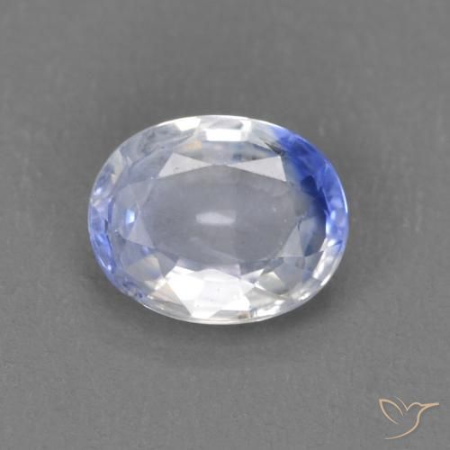 0.54ct Naturel Bleu pastel Saphir, ovale, VS